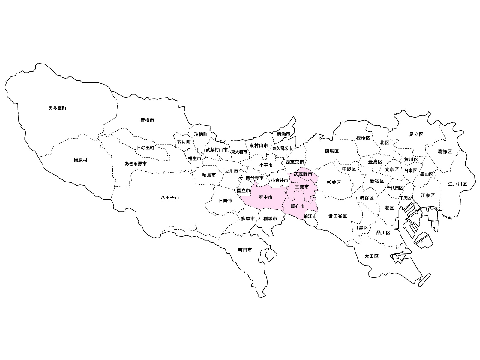 東京都の地図データ